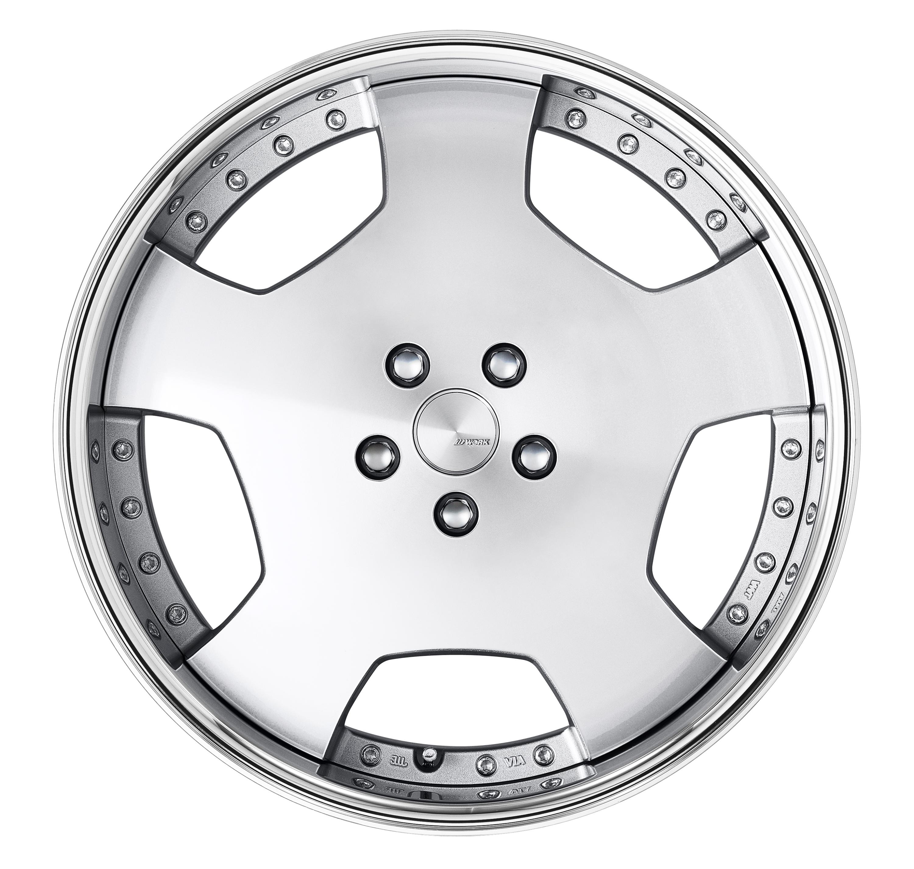 ■Size: 20 inches
■Disc: Cut clear (standard)
■Rim: FULL REVERSE (shape)/Buff anodized (standard)
■Center cap: Standard