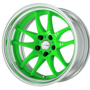 ■Size: 18 inches
■Disc: Deep concave (shape)/Energy lime green (custom)
■Rim: STEP RIM (shape)/Buff anodized (standard)
■Center cap: FLAT TYPE silver (optional)