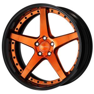 ■Size: 20 inches
■Disc: Middle concave (shape)/Buff finish base/Copper clear (custom)
■Rim: FULL REVERSE (shape)/Black anodized (custom)
■Piercing bolt: Black chrome piercing bolt (custom)
■Air valve: Black air valve (custom)
■Center cap: Copper clear (optional)