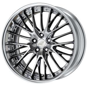 ■Size: 20 inches
■Disc: Grimit Silver (standard)
■Rim: FULL REVERSE (shape)/Buff anodized (standard)
■Center cap: Silver W emblem (optional)