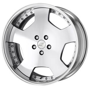■Size: 20 inches
■Disc: Cut clear (standard)
■Rim: FULL REVERSE (shape)/Buff anodized (standard)
■Center cap: Silver double emblem (optional)