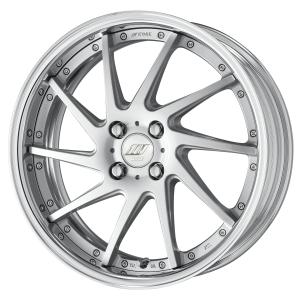 ■Size: 17 inches
■Disc: Brushed (standard)
■Rim: FULL REVERSE (shape)/Buffed anodized (standard)
■Center cap: Silver double emblem (optional)